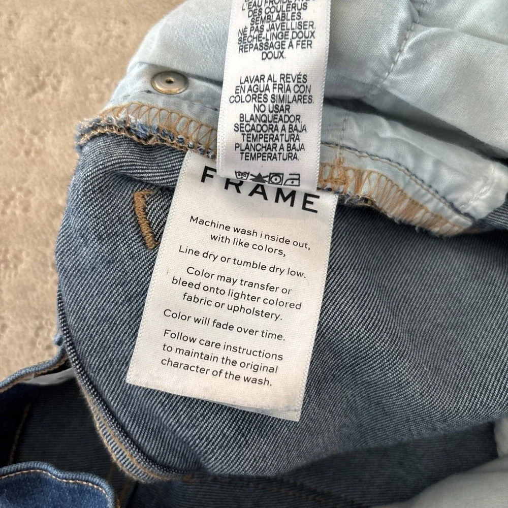FRAME Le High Skinny Jeans Womens Size‎ 27 Blue Denim Columbia Road Wash